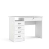 Tvilum Desk with 5 Drawers, White