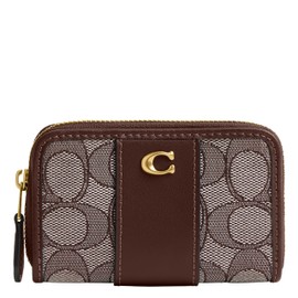 Coach Women's Essential Small Zip Around Card Case, B4/Oak Maple, One Size