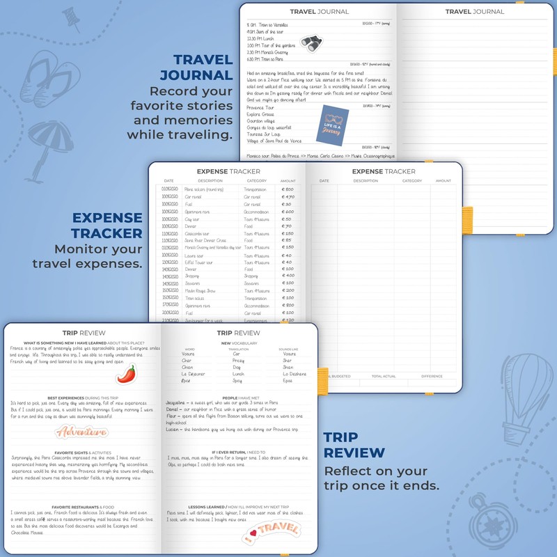 Clever Fox Travel Journal – Vacation & Trip Organizer with