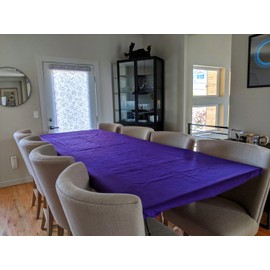 playezze Felt Poker Table Cover for Square Card or Rectangle Tables - Patio Table Cover (Purple, 70 * 50 inch Rectangle)