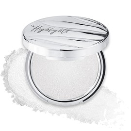 Erinde Shimmer Face Highlighter Makeup Powder, Cream to Powder Glow Finish, Lightweight & Healthy Radiance, Long Lasting Luminous Face Body Highlighter Makeup, 01 Pearlescent Moon