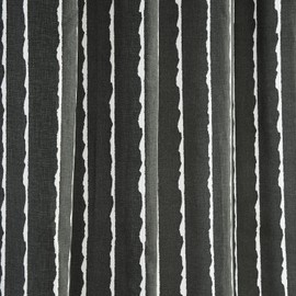 HPD Half Price Drapes Abstract Striped Printed Curtains 108 Inches Long Luxury Cotton Curtains (1 Panel) Room Darkening Window Curtains for Bedroom & Living Room, 50W x 108L, Black & White Striped