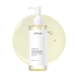 Anua Heartleaf Aceite limpiador de control de poros, limpiador de poros, cuidado de sebo, limpiador suave de aceite de fusión para cara, seguro para t