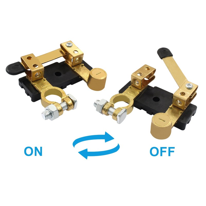 Jiozermi Battery Disconnect Switch, Heavy Duty Battery Shut Off Switch
