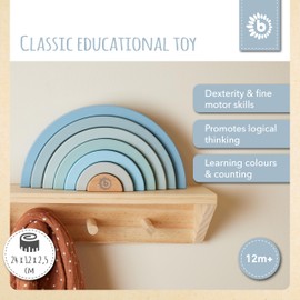 Bieco | rainbow stacker | rainbow toy | wooden rainbow | wooden rainbow stacker | rainbow blocks | rainbow stacking toy | stacking rainbow | wooden rainbow toy | wooden stacker | big wooden rainbow