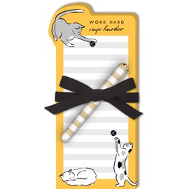 Lady Jayne Cat Nap Diecut Notepad With Pen (50222)
