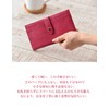 HAKATA NO MORI LEATHER Women's Thin Long Wallet, Genuine Leather,