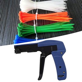 Ocean Blue Cable Tie Gun Aluminum Nylon Tie Tensor Herramienta de sujeción