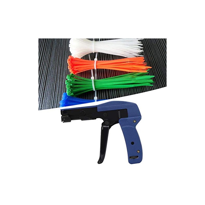 Ocean Blue Cable Tie Gun Aluminum Nylon Tie Tensor Herramienta