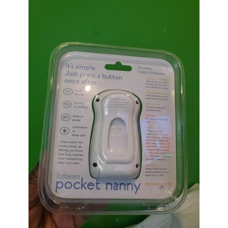 Itzbeen Pocket Nanny Personal Baby Care Timer Pink (New) Sealed