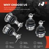 A-Premium Set of 4, Front Upper & Lower Ball Joints