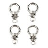 VAMUOEFL M6 Stainless Steel Eye Bolts with Nuts 4 Pack,