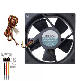 SUNON Fan Muffin Cooling DC 12V DC12V 12VDC 120mm 120x120x25 Sunon KD1212PTB1-6A Cut