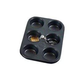 Non Stick 6 Cup Muffin Tray Deep Strong & Durable Material 26 x 3cm from Royle Home