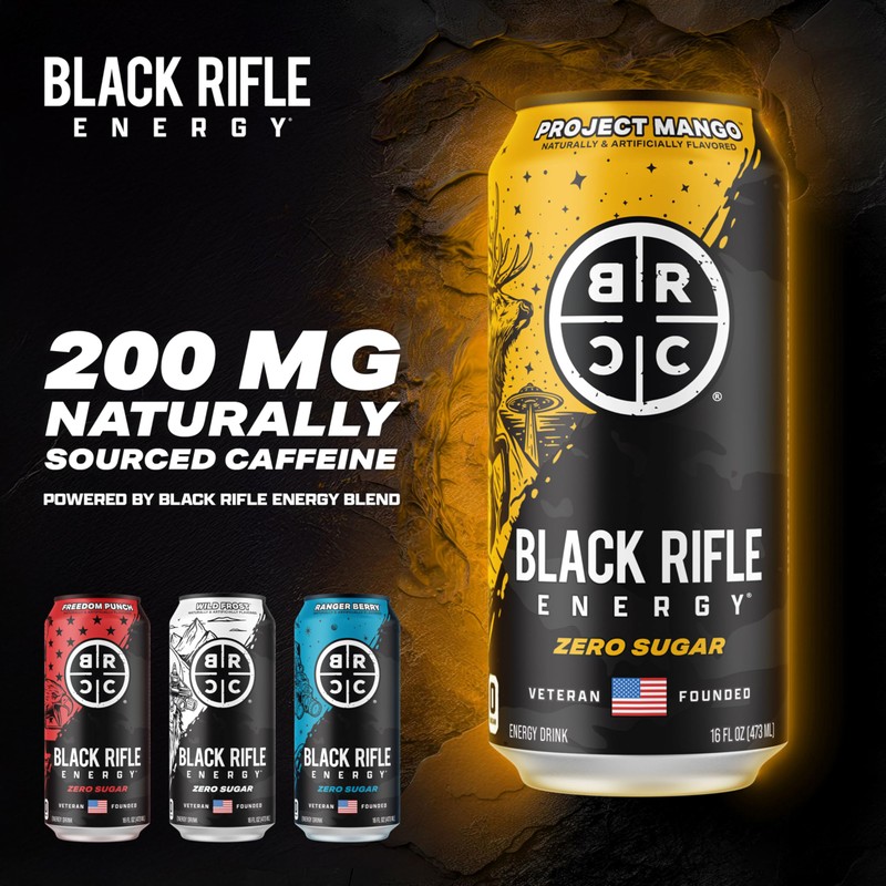 Black Rifle Coffee Company Project Mango, 16 oz, 12 ct