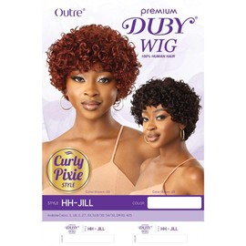 Outre Duby Wig - Human Hair - Jill (JET BLACK 1)