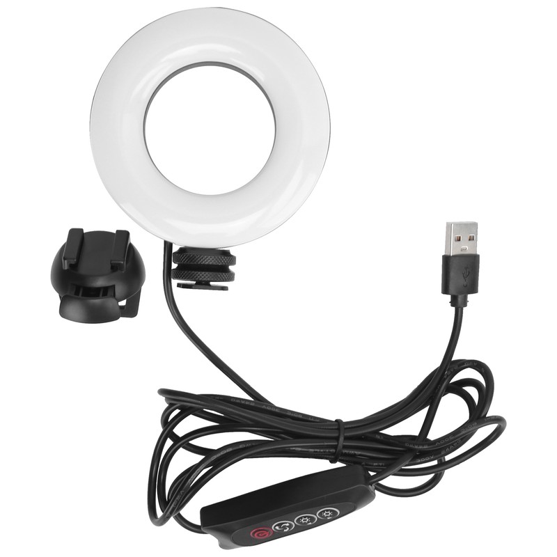 YT‑48 4in Round LED Fill Light for Online Meeting Live