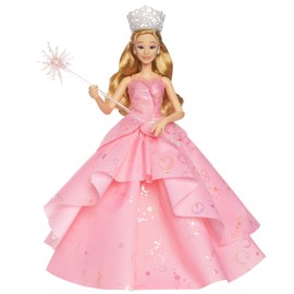 Mattel Universal Wicked Deluxe Glinda Fashion Doll & Accessories Including Crown & Scepter, Movie-Inspired Look with Posability