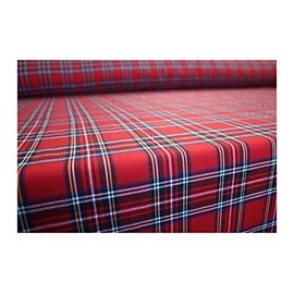 The Dragons Den 145 x 250 cm Traditional Tartan Polyviscose Rectangle Table Cloth Burns Night Christmas Hogmanay Home Decoration [Royal Stewart]