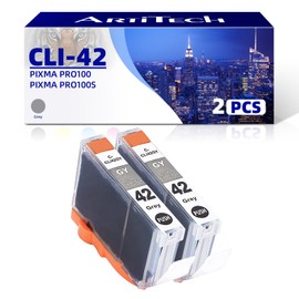 ARTITECH ARTITECH CLI-42 GY Pixma Pro-100 Compatible Ink Cartridges Replacement for Canon CLI42 CLI-42 Gray Ink Cartridge Work for Pixma Pro-100S Printers,2 Pack CLI-42 GY
