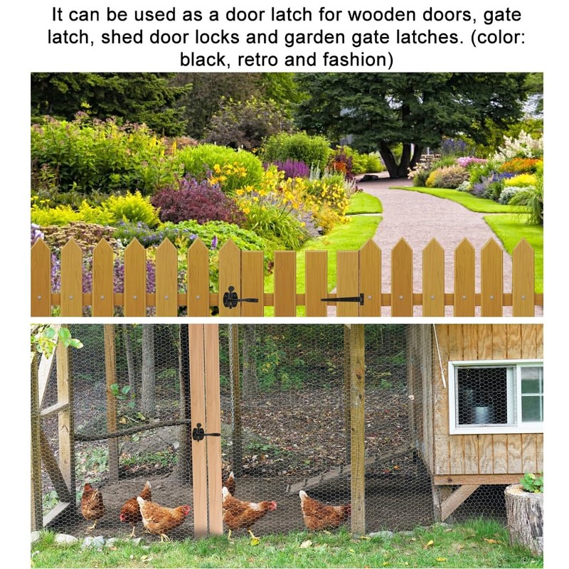 Favengo Garden Gate Latch Stainless Steel Garden Gate Latch Throw