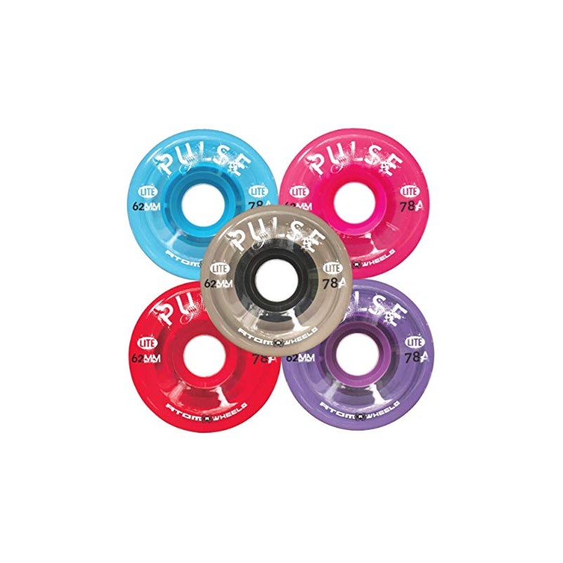 ATOM SKATES Outdoor Quad Roller Wheels 78A Atom Pulse Lite