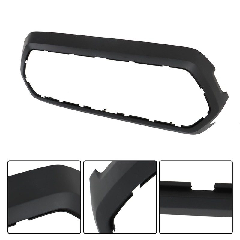 Silscvtt Front Upper Grille Outer Frame Surround Matte Black Replacement
