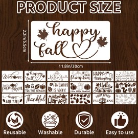 18 PCS Fall Stencils for Door Mats Crafts