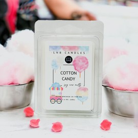 3 Pack Cotton Candy Scent Made in USA Fragrance Wax Melts Luxury Premium Soy 3 2.4 ox Clean Ingredients Essential Oils Hand Poured Cubes Candle Tarts Birthday
