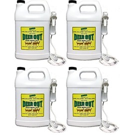 Deer Out 1 Gallon Ready-to-Use Deer Repellent (Pack of 4)