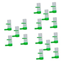 CIYODO 3sets Bird Drink Machine Small Birds Feeder Window Feeder Automatic Water Plastic Drinker Bowl 5pcs*3