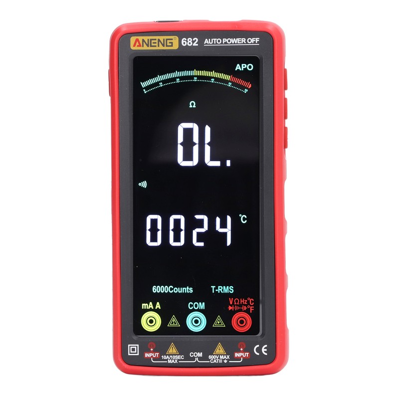 Digital Full Screen Multimeter VA LCD Auto Range Resistance Voltage