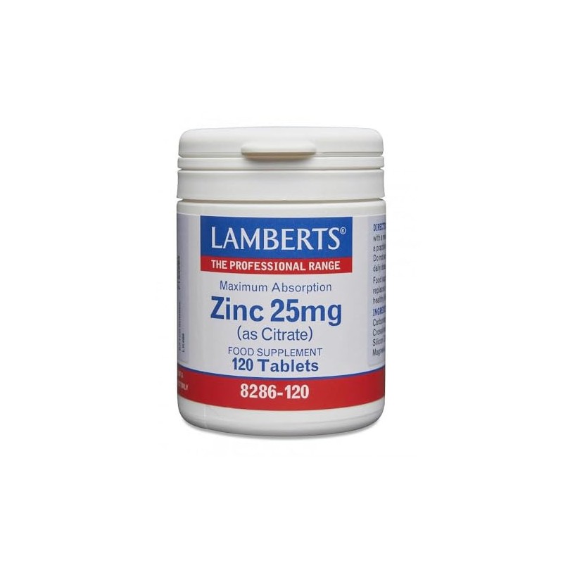 Lamberts Zinc Citrate 25mg 120¬†Tablets