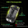 HOSONIC EDC Flashlight USB C Rechargeable, Small Flashlights Powerful with