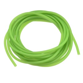 MECCANIXITY Natural Latex Rubber Tubing 1/16"(1.7mm) ID 3/16"(4.5mm) OD 16ft Fluorescent Green Highly Elastic for Equipment