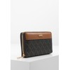 L.CREDI Filiberta Wallet with Label Applications, brown, Modern, elegant