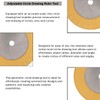 Adjustable Circle Drawing Ruler Tool, Stainless Steel Metal Round Circle