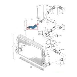 TURBO INTERCOOLER HOSE PIPE FOR VW JETTA III PASSAT CADDY 3C0145832