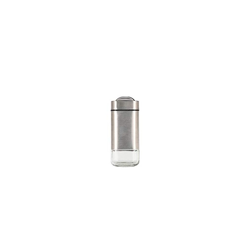 Dulton K20-0125 Cube Spice Jar, Silver