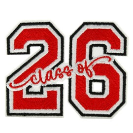 XMJY Class of 2026 Iron On Patches, 2026 Graduation Embroidered Patch for Backpacks Hats Jackets Jeans Clothes, DIY Graduation Gift Appliques for Teachers Students