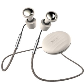 Selouj Ear Plugs for Sleeping and Concerts with Lanyard, Ultra-Comfy Anti-Loss Earplugs, 45dB Noise Reducing, Flexible Hearing Protection for Travel, Focus, Festivals, 8 Pair Eartips, Slumber Beige