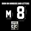 8 Inch 0-9 Iron On Numbers Transfers and 2 Inch