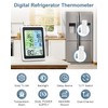Ankilo Digital FridgeThermometer, Wireless Fridge Thermometer with 2 Sensor, Colour