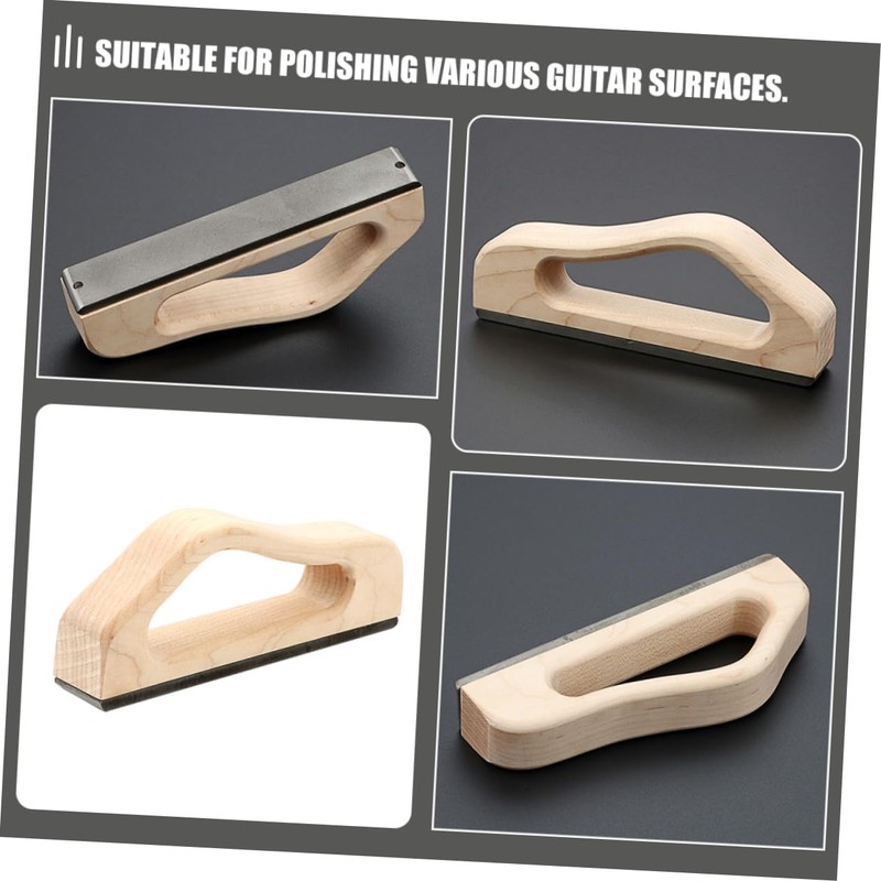 Mikinona Guitar Fret Polishing Kit Guitar Radius Sanding Block Luthier