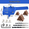 41 Pieces Wood Dowel Jig Kit, 6/8/10mm Precision Drill Guide,