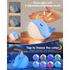 Fuloon Narwhal Night Light with Whale Shape, Squishy Silicone Kids