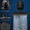 Voolan Filtered Shower Head, High Pressure Rain Shower with Handheld