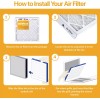 Filter King 24x28x1 Air Filter 6-PACK MERV 13 Actual Size
