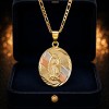Collar Virgen Guadalupe Plata 925 Oro 14k Tricolor Regalo