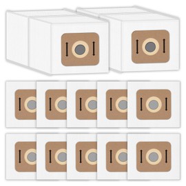 (12 Pack) VACBP6 Replacement Dust Bags Compatible With 8-Quart Atrix Ergo Backpack Vacuum, Replace Part VACBP1, VACBP6, VACBP36V, VACBPAI, HEPA Filter Bags, Canister Bags, Vacuum Bags, Accessories Kit